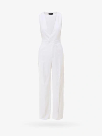 Shop Dsquared2 Jumpsuit In White