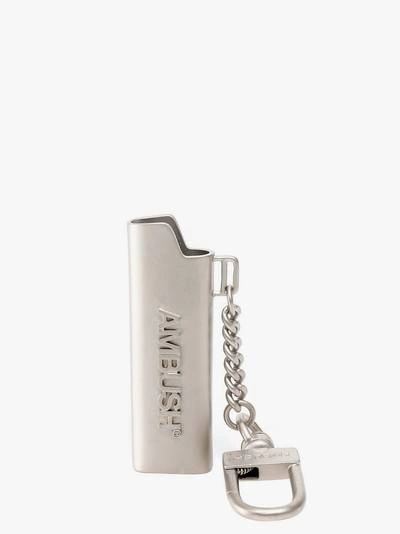 Shop Ambush Logo Lighter Case Key Chain In Silver