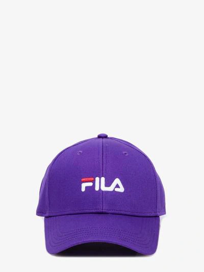 Shop Fila Hat In Purple