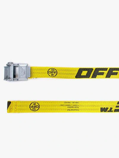 Shop Off-white Mini 2.0 Industrial Belt In Yellow