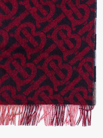 Shop Burberry Scarf In Red