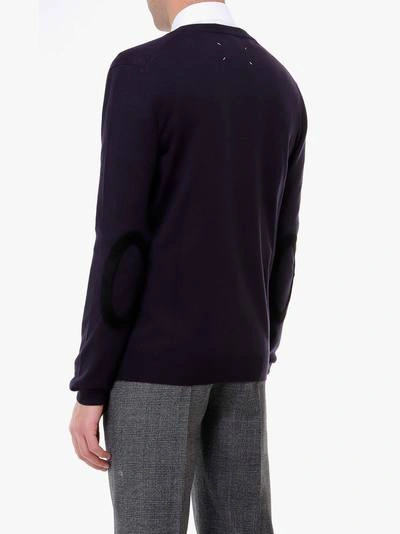 Shop Maison Margiela Cardigan In Blue