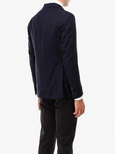 Shop Tagliatore Blazer In Blue