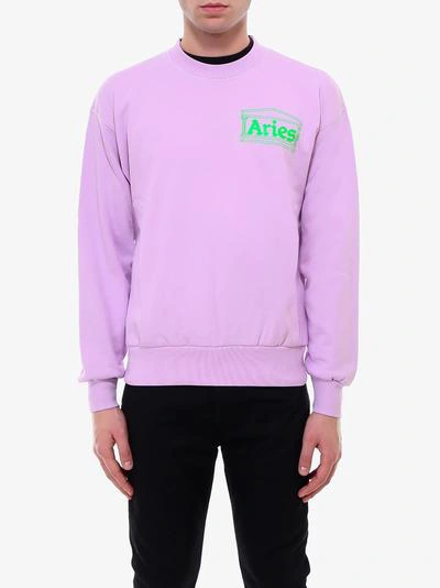 Shop Aries Sweatshirt In Purple