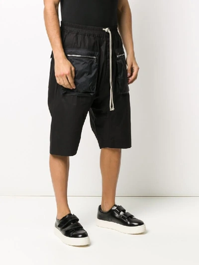 Shop Rick Owens Drkshdw Drop-crotch Knee Length Shorts In Black