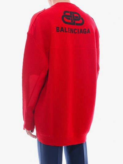 Shop Balenciaga Sweater In Red