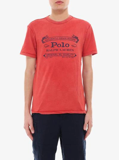 Shop Polo Ralph Lauren T-shirt In Red