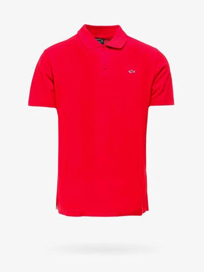 Shop Paul & Shark Polo Shirt In Red