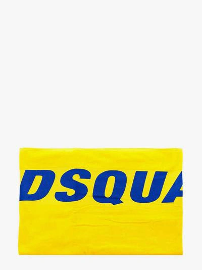 Shop Dsquared2 Beach Towel In Yellow