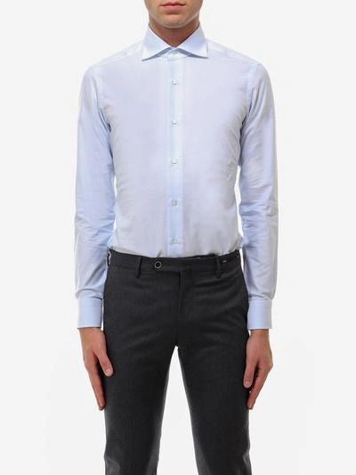 Shop Barba Shirt In Blue