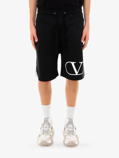 Shop Valentino Bermuda Short In Black