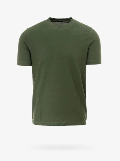 Shop Zanone T-shirt In Green