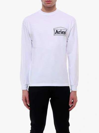 Shop Aries T-shirt In White