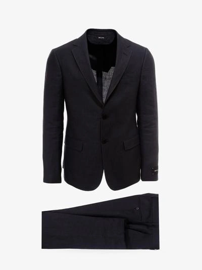 Shop Z Zegna Suit In Black