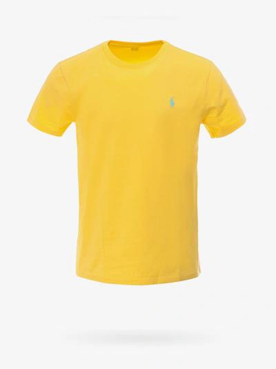 Shop Polo Ralph Lauren Classic T-shirt In Yellow