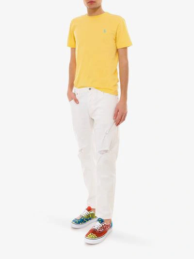 Shop Polo Ralph Lauren Classic T-shirt In Yellow