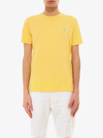 Shop Polo Ralph Lauren Classic T-shirt In Yellow
