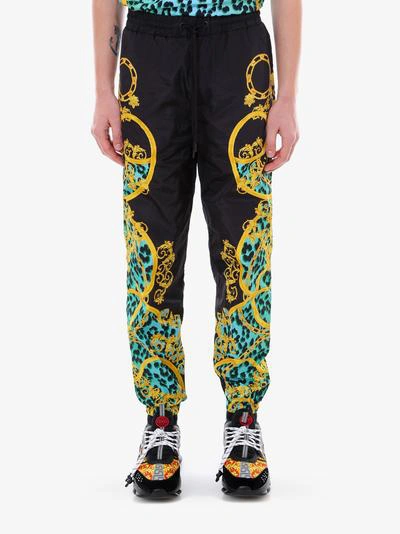 Shop Versace Jeans Couture Trousers In Green