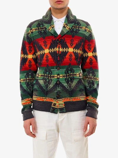 Shop Polo Ralph Lauren Cardigan In Green