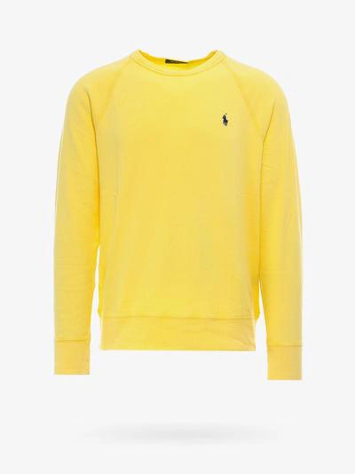 Shop Polo Ralph Lauren Classic Sweatshirt In Yellow