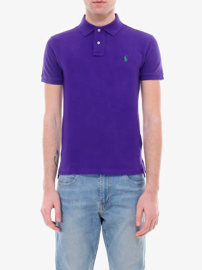 Shop Polo Ralph Lauren Polo Shirt In Purple