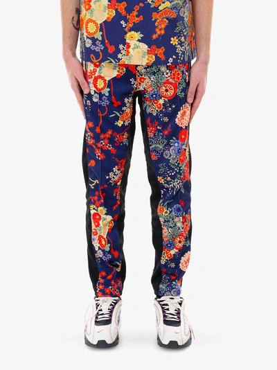 Shop Palm Angels Blooming Track Pants In Blue