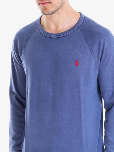 Shop Polo Ralph Lauren Classic Sweatshirt In Blue