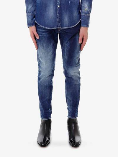 Shop Dsquared2 Straight Leg Boot Cut Jean In Blue