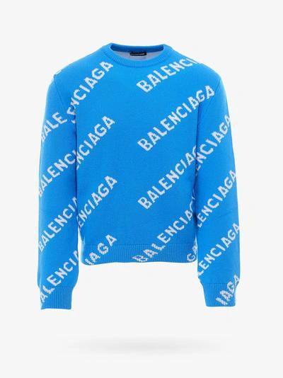 Balenciaga Sweater In Blue | ModeSens