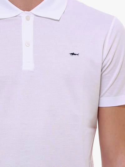 Shop Paul & Shark Polo Shirt In White