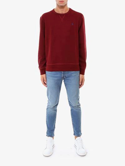 Shop Polo Ralph Lauren Sweatshirt In Red