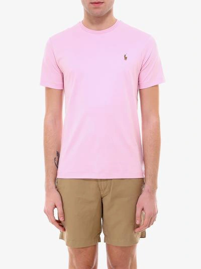 Shop Polo Ralph Lauren Classic T-shirt In Pink