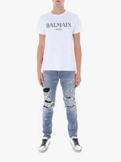 Shop Balmain Jeans In Blue