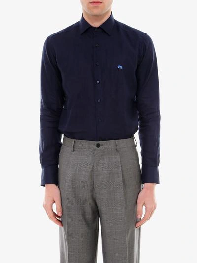 Shop Etro Shirt In Blue