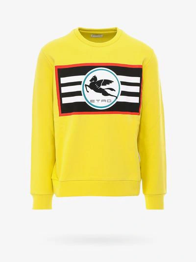 Shop Etro Sweatshirt In Yellow