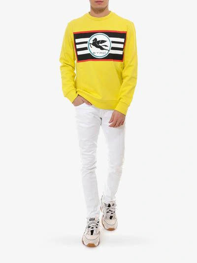 Shop Etro Sweatshirt In Yellow