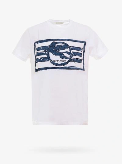 Shop Etro T-shirt In White