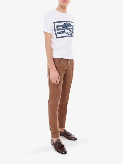 Shop Etro T-shirt In White