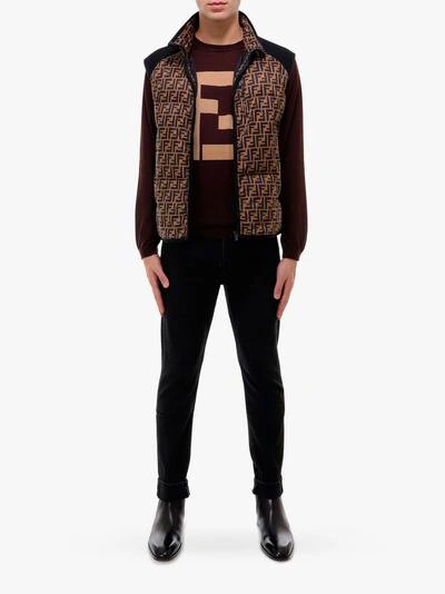 Shop Fendi Sweater In Brown