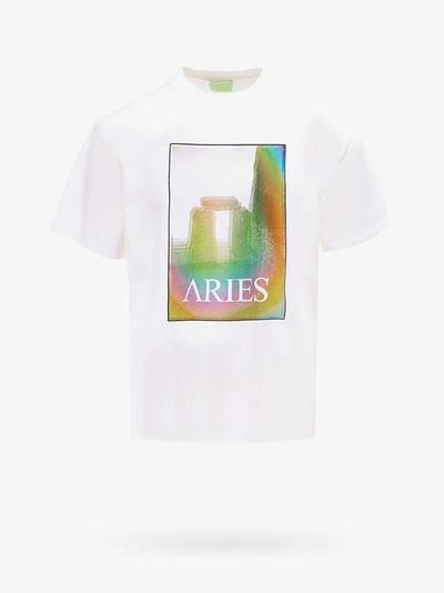 Shop Aries T-shirt In White