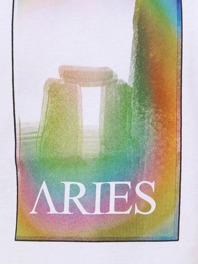 Shop Aries T-shirt In White