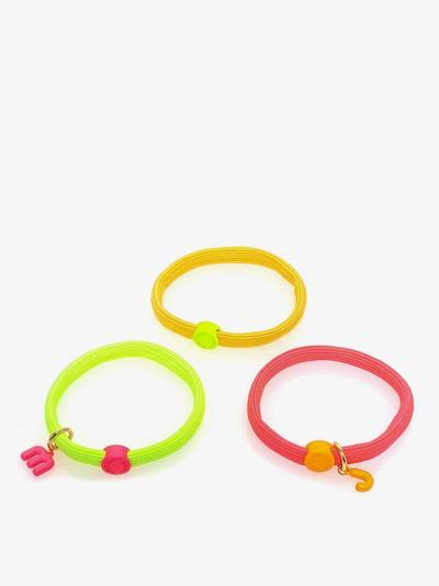 Shop Marc Jacobs Hair Elastics In Yellow