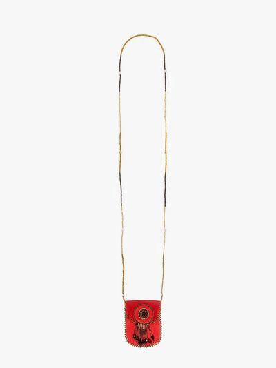 Shop Jessie Western Necklace In Red