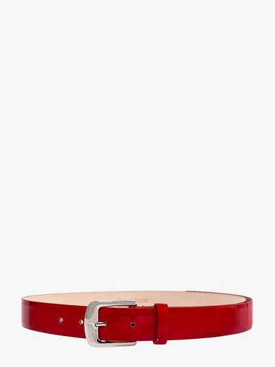 Shop Maison Margiela Belt In Red