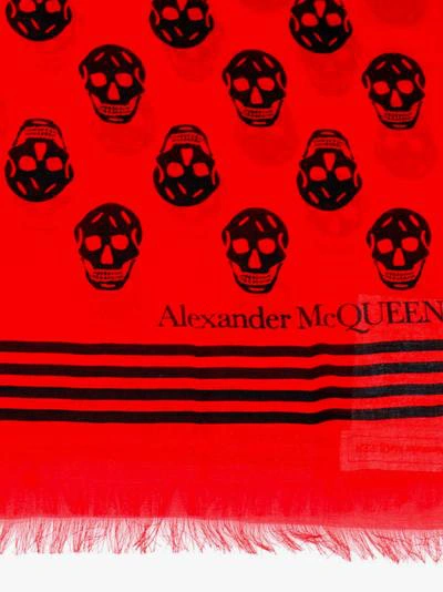 Shop Alexander Mcqueen Scarf In Red
