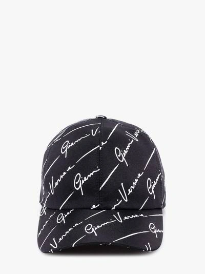 Shop Versace Cap In Black