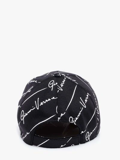 Shop Versace Cap In Black