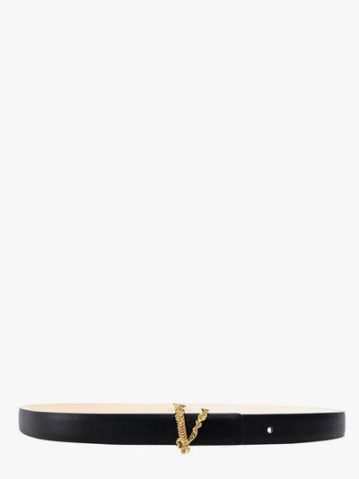 Shop Versace Belt In Black
