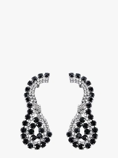 Shop Silvia Gnecchi Earrings In Black