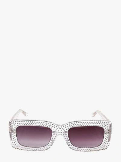 Shop Attico Sunglasses In Silver